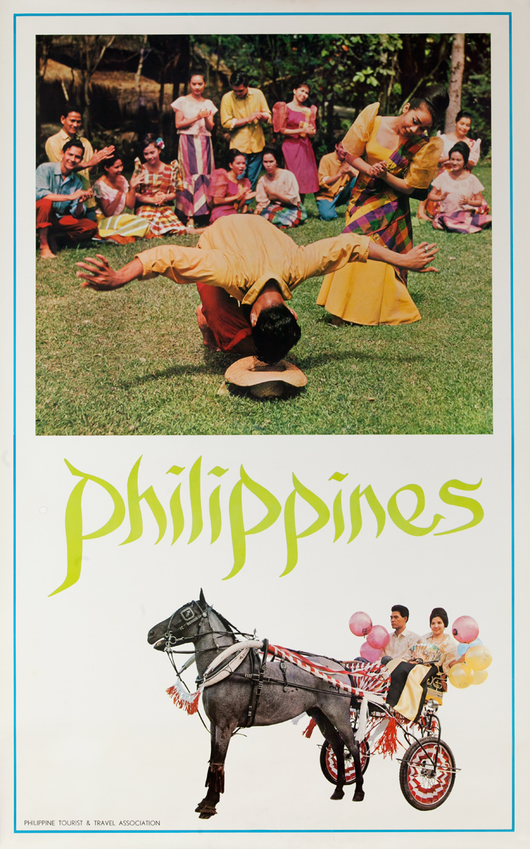 Philippines Travel Poster, dance troupe