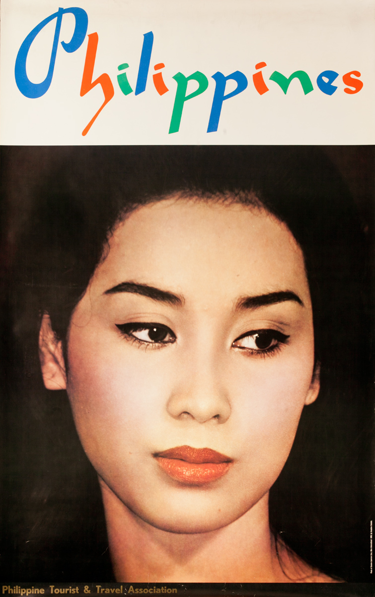Philippines Travel Poster, Woman's Face