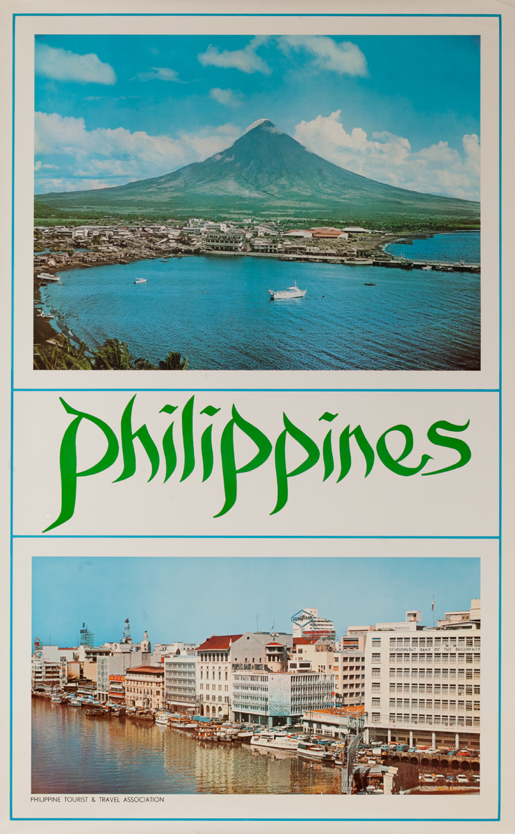 Philippines Travel Poster, Mountain