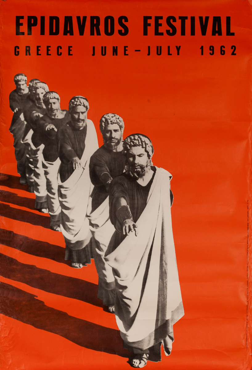 Epidavos Festival 1962, Original Greek Travel Poster