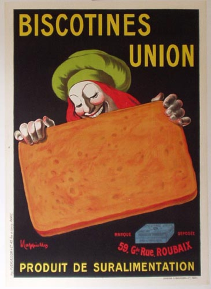 Biscotines Union Original Advertising Poster
