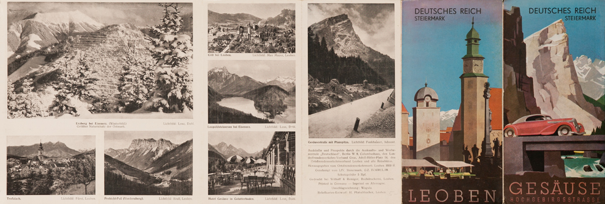 Deutsches Reich Steiermark, Leoben, Gesause Original German Travel Brochure