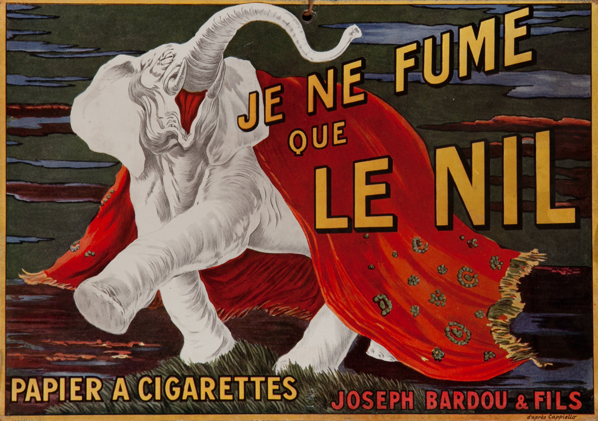 Le Nil Carton Original Vintage Advertising Poster