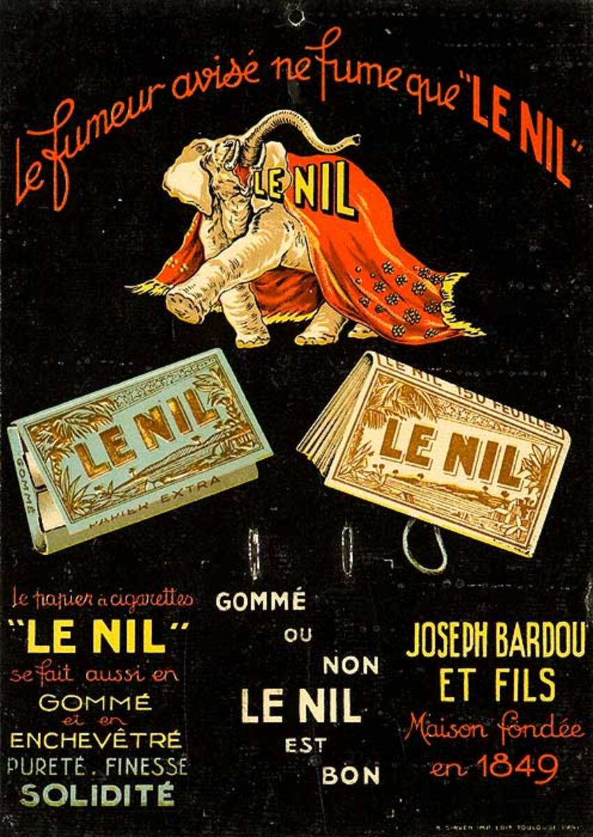Le Nil small card Original Advertising Display