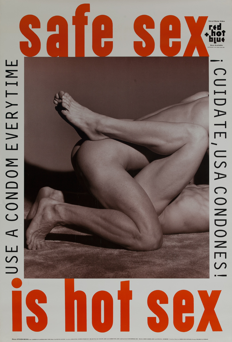 Safe Sex is Hot Sex, Original AIDs Health Poster males