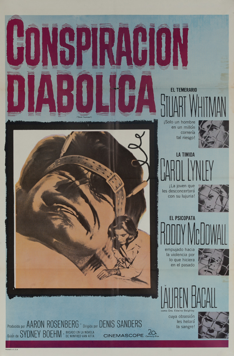 Shock Treatment, Spanish Language Version, Conspiracion Diabolica Original Movie Poster