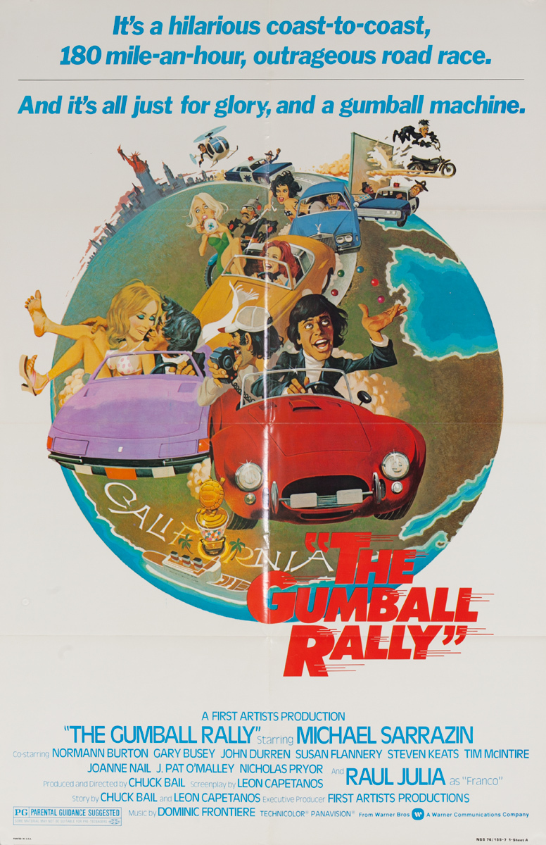 The Gumball Rally, Original American Movie Poster