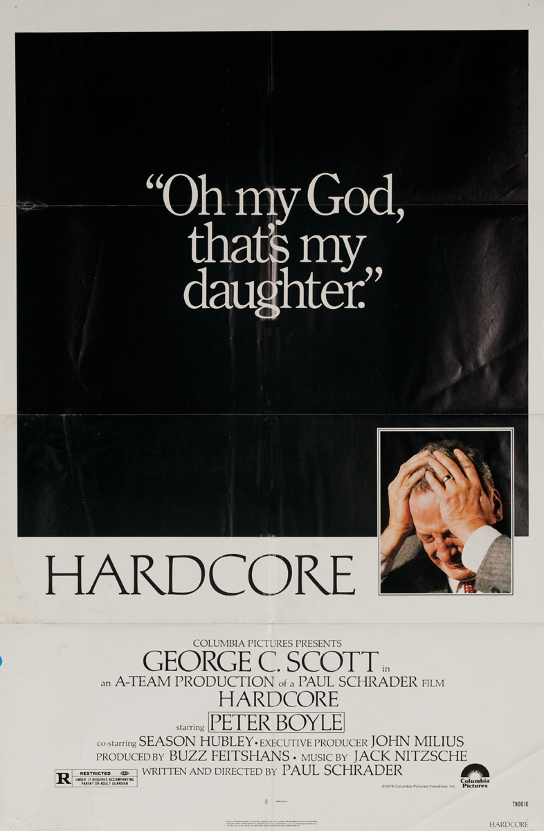 Hardcore, Original American Drama Movie Poster