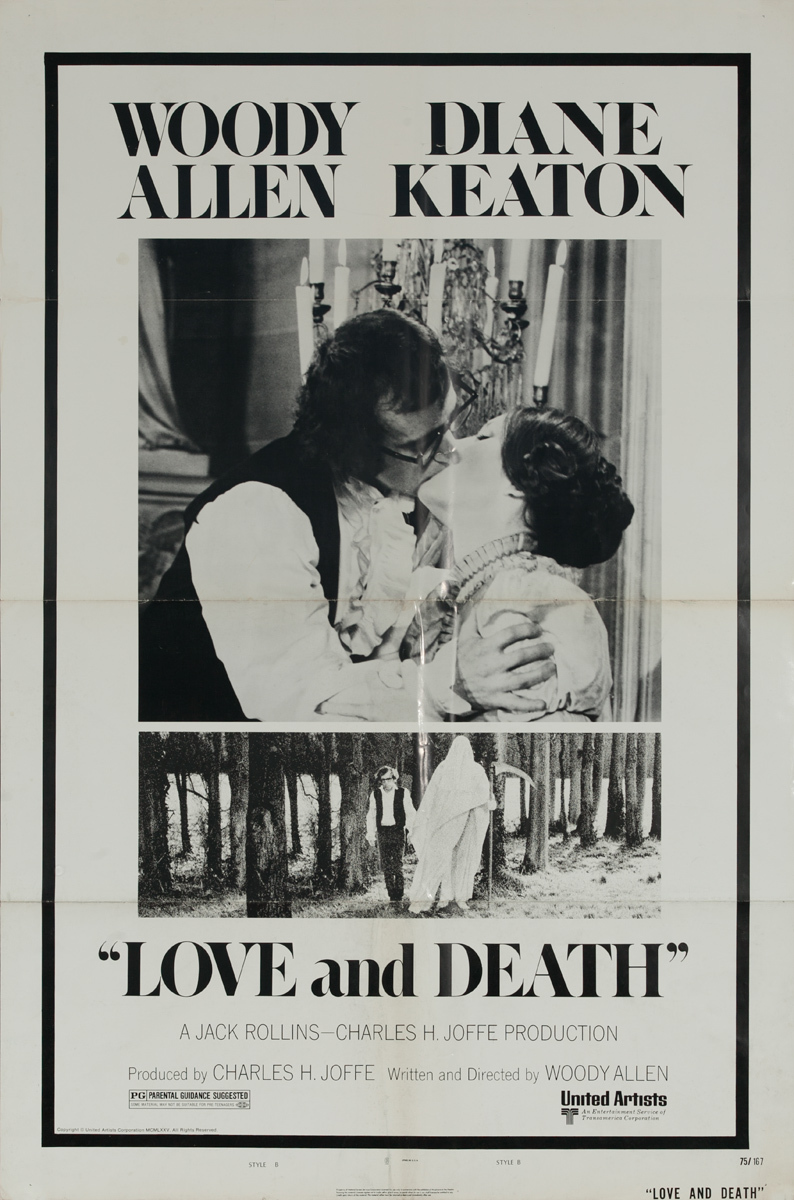 Love and Death Original American 1 Sheet Movie Poster