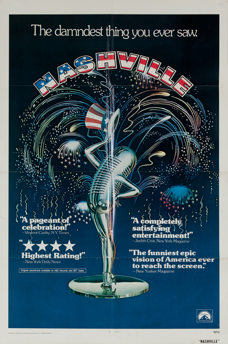 Nashville Original American 1 Sheet Movie Poster