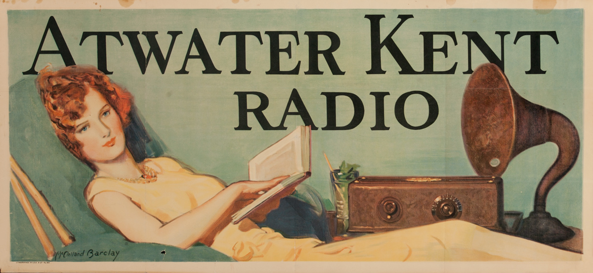 Atwater Kent Radio, Original American Advertising Poster