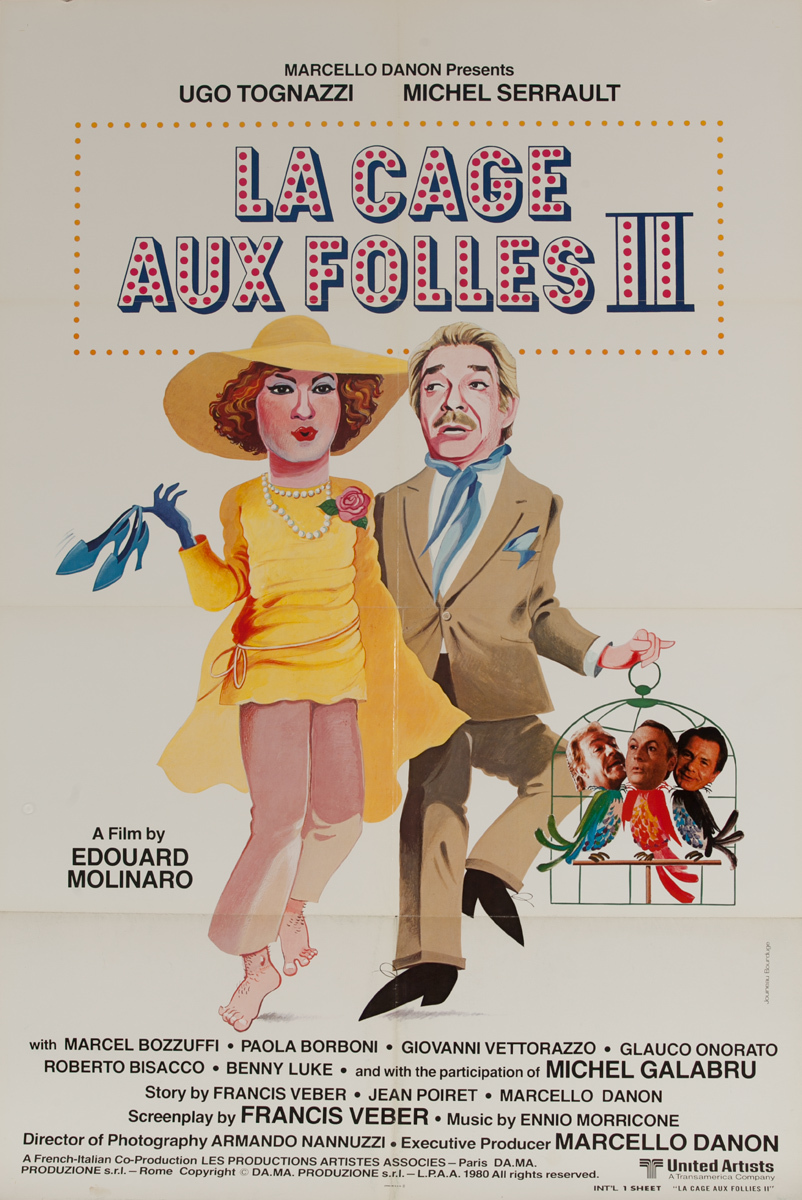 La Cage Aux Folles II, Original 1 Sheet Movie Poster