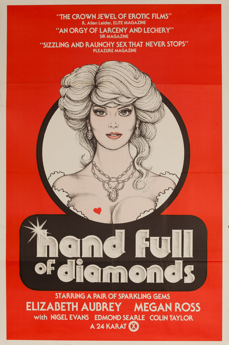 Hand Full of Diamonds, Original American X Rated Adult Movie Poster