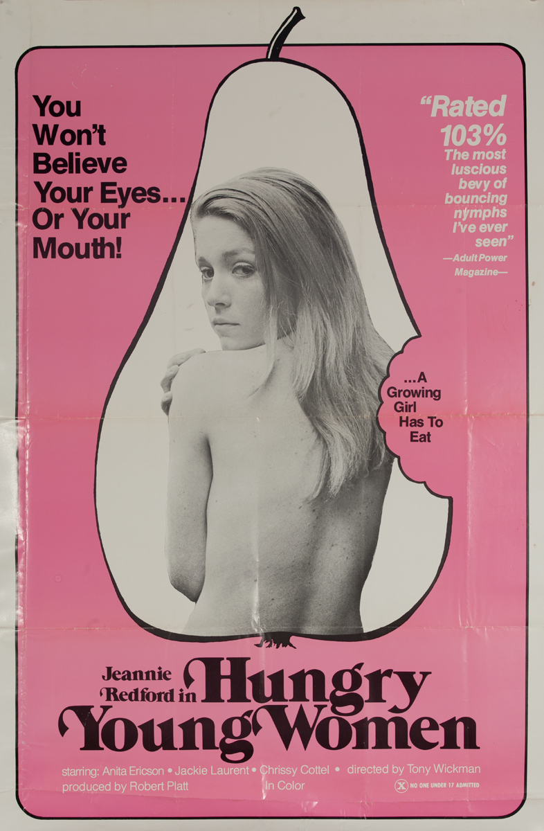 Hungry Young Women, Original American X Rated Adult Movie Poster
