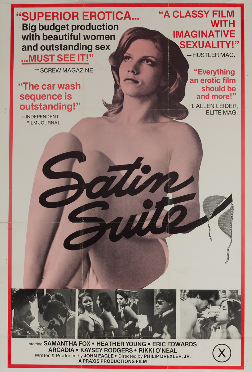 Satin Suite, Original American X Rated Adult Movie Poster