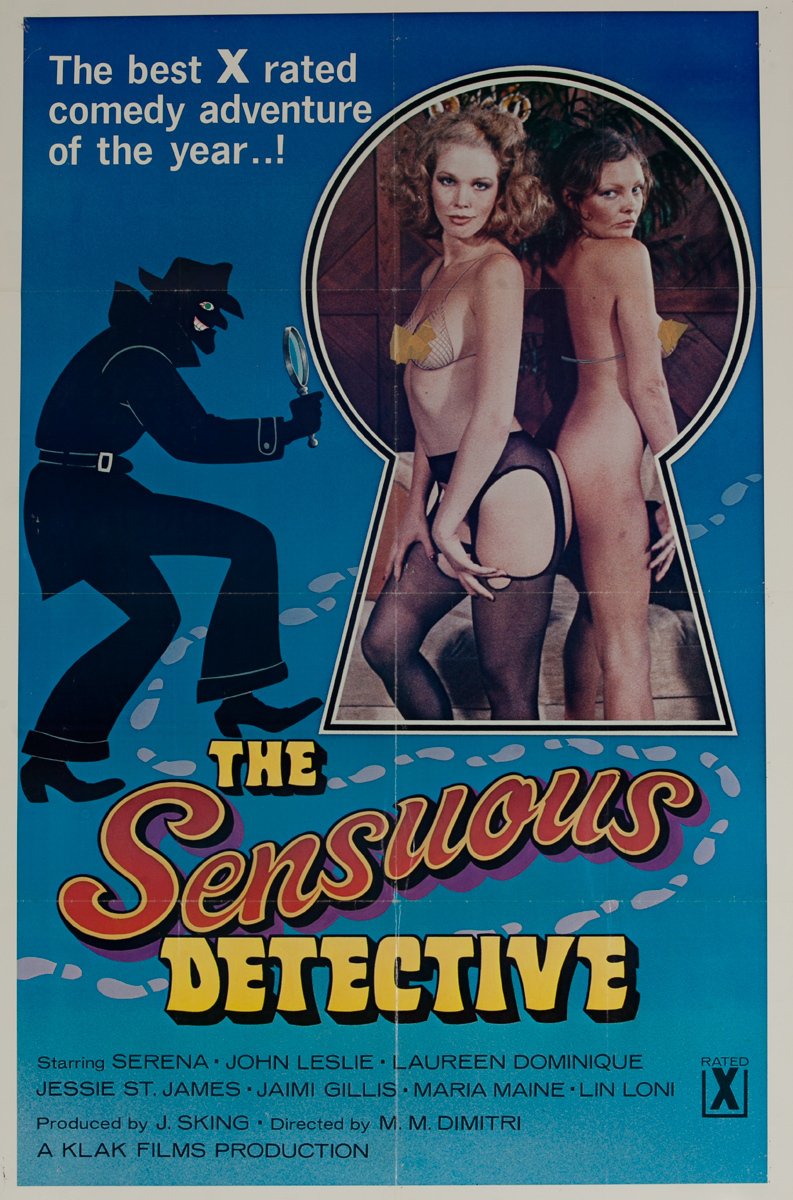 The Sensuous Detective, Original American X Rated Adult Movie Poster