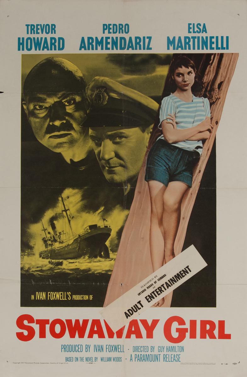 Stowaway Girl, Original American X Rated Adult Movie Poster