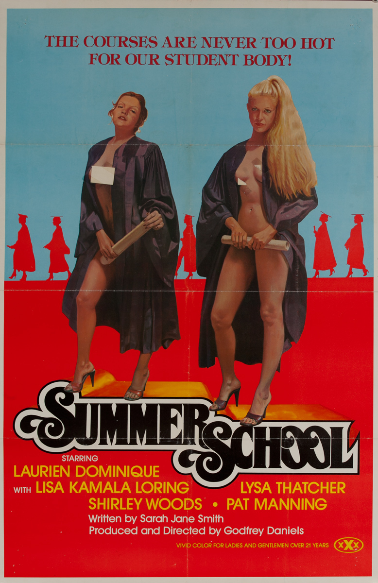 Summer School, Original American X Rated Adult Movie Poster