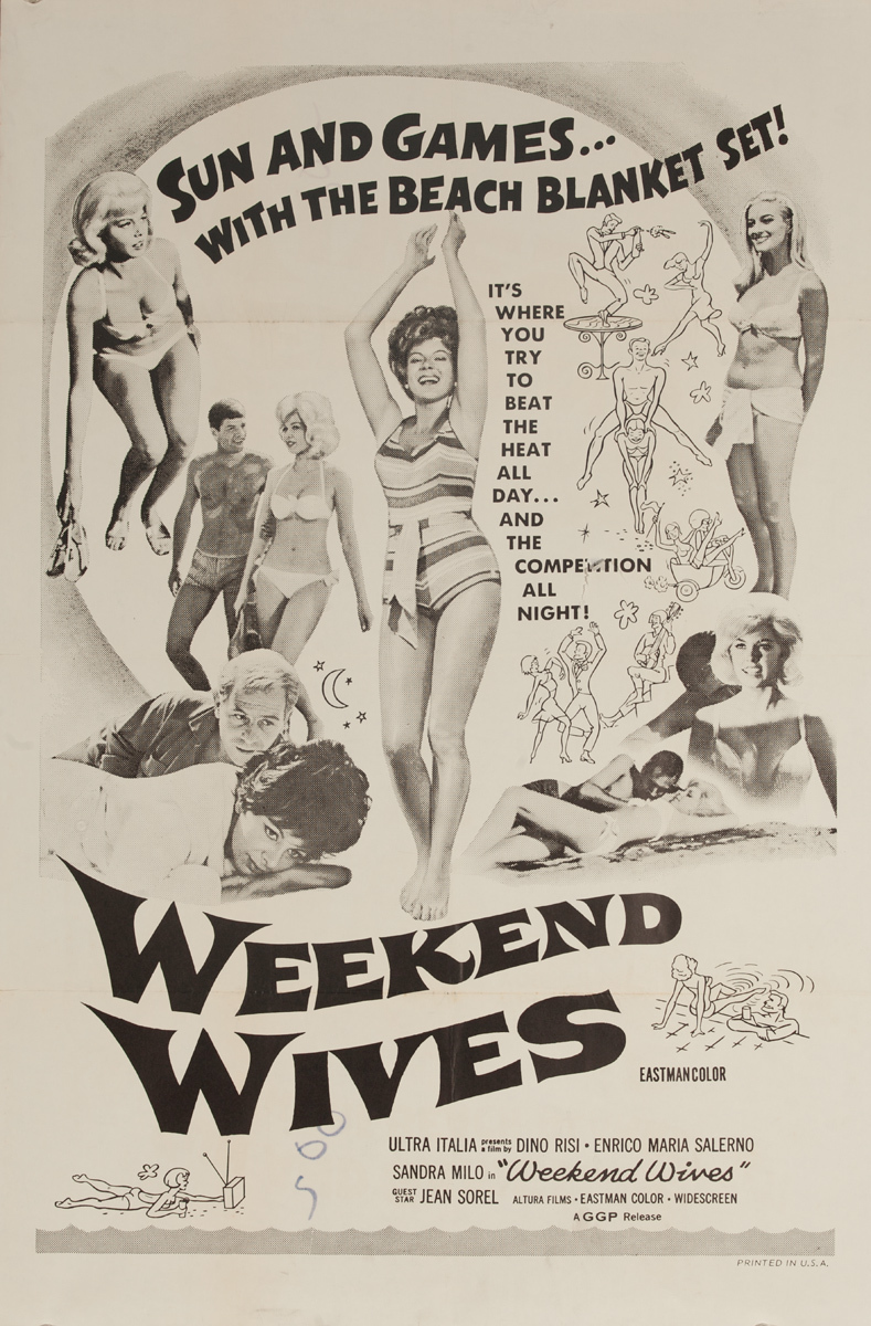 Weekend Wives, Original American X Rated Adult Movie Poster
