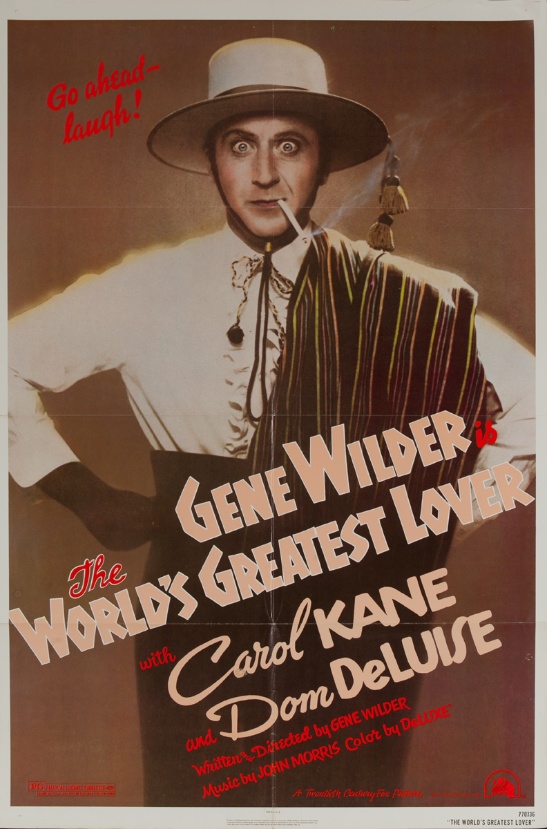 The World's Greatest Lover (20th Century Fox). Original American One Sheet Movie Poster 