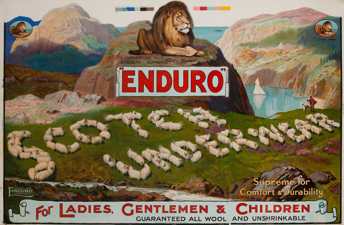Enduro Scotch Underwear, Original Advertising Poster