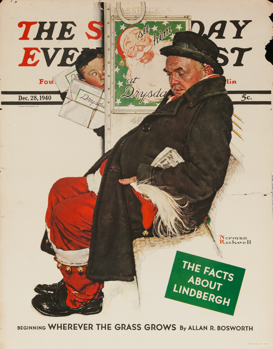 Saturday Evening Post Original Advertising Poster,December 28, 1940