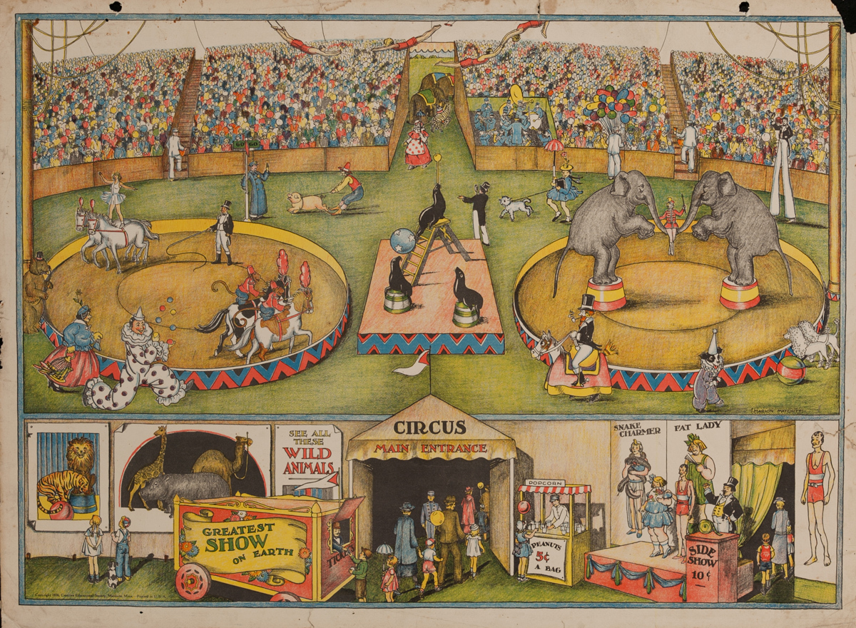 American Schoolhouse Poster Circus