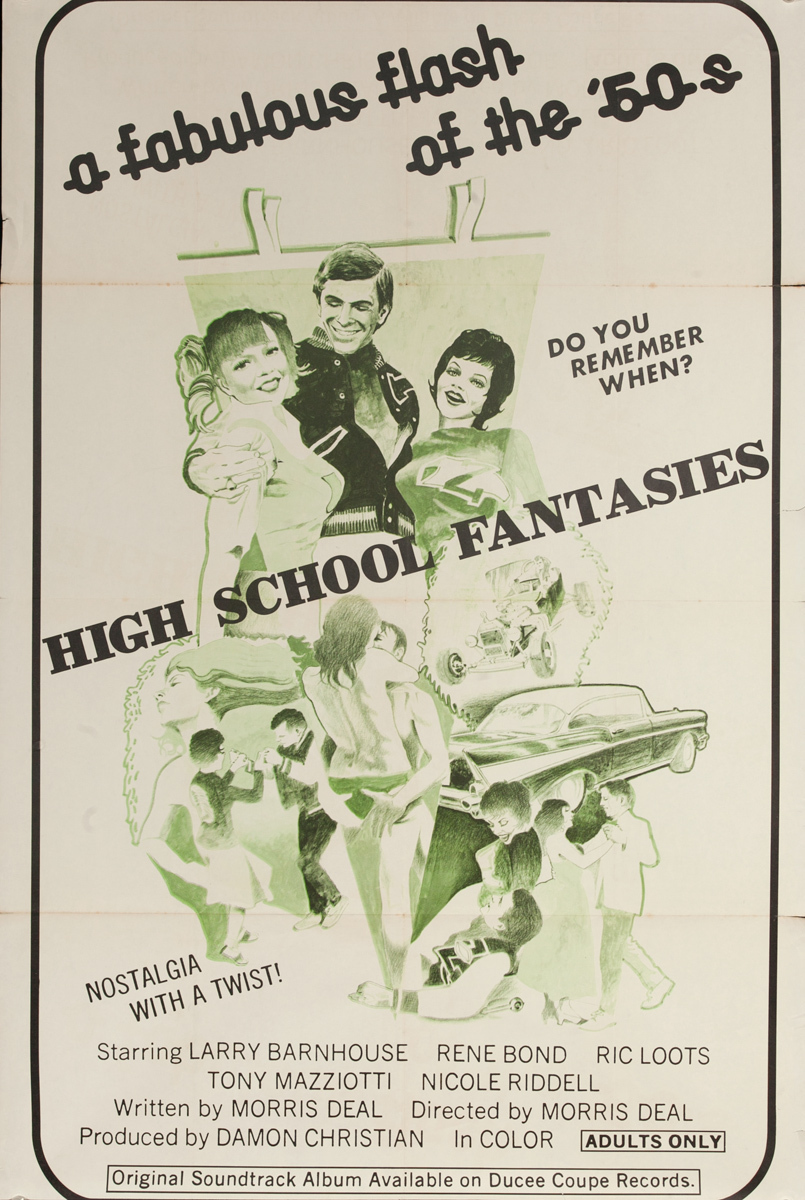 High School Fantasies, Original One Sheet X Rated Movie Poster