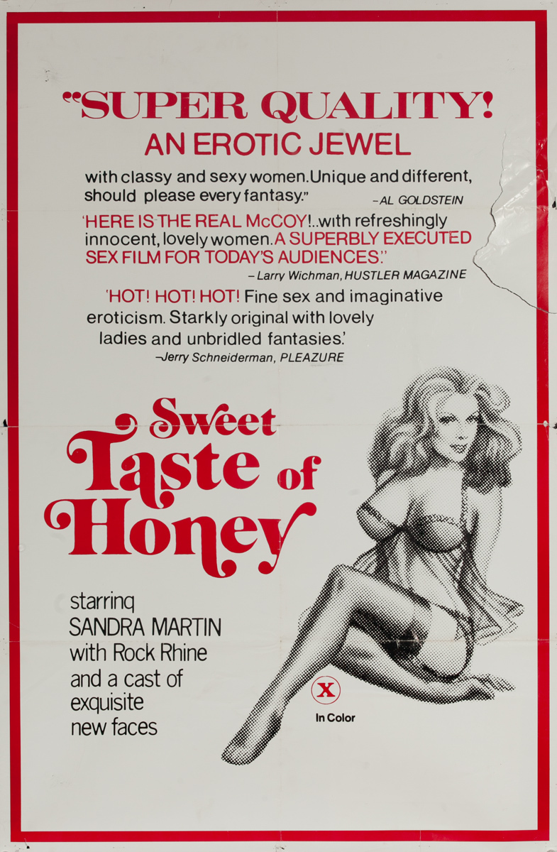 Sweet Taste of Honey, Original One Sheet X Rated Movie Poster