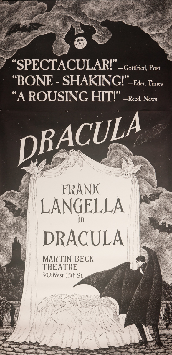 Dracula, Original American Three Sheet BroadwayTheater Poster