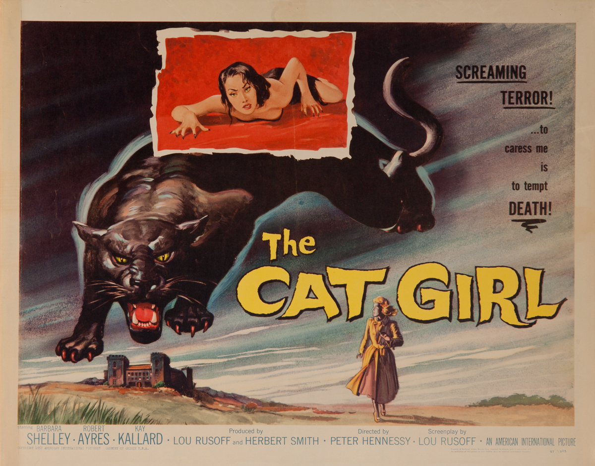 The Cat Girl, Original American Horror Movie Poster
