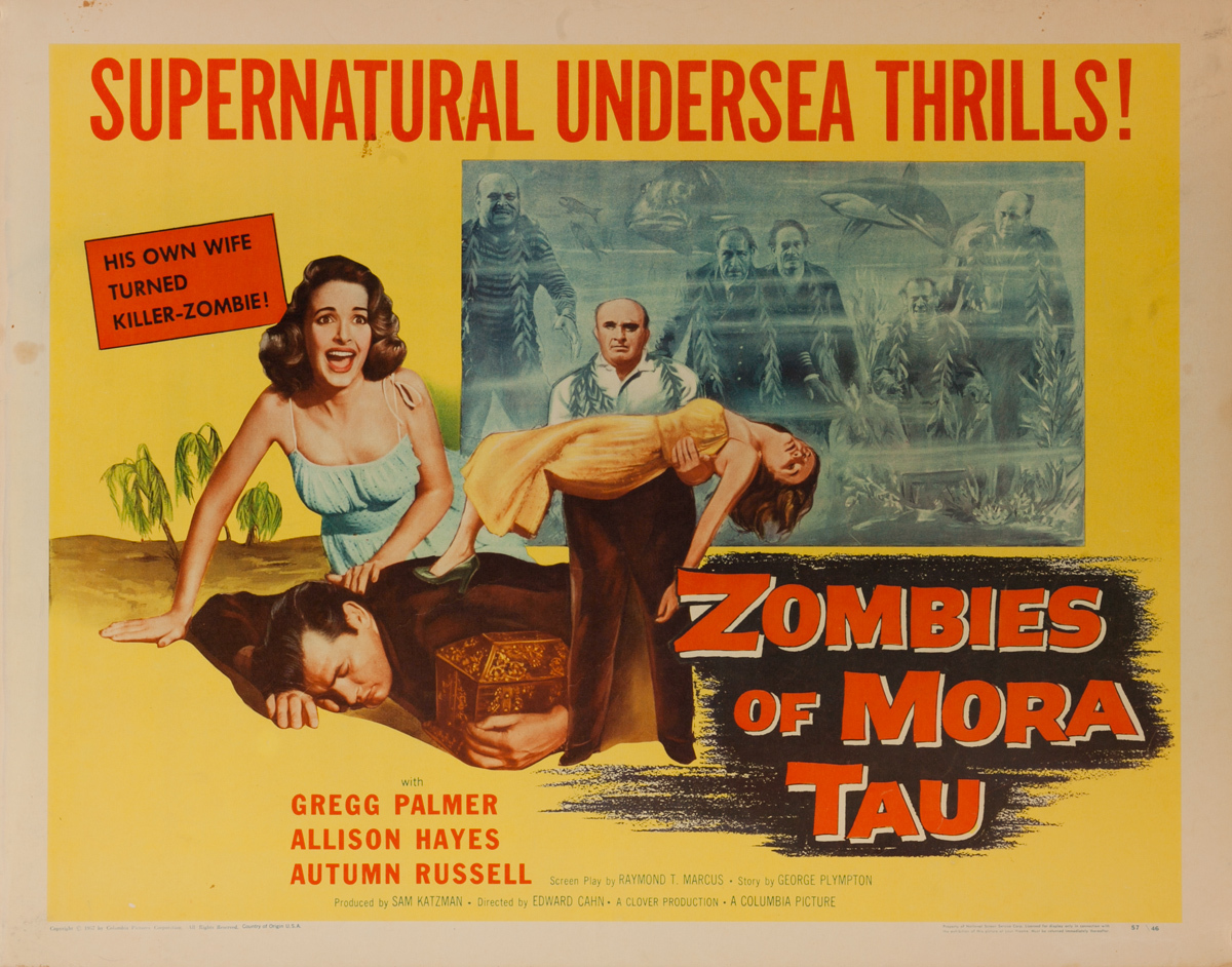 Zombies or Mora Tau, Original American Horror Movie Poster