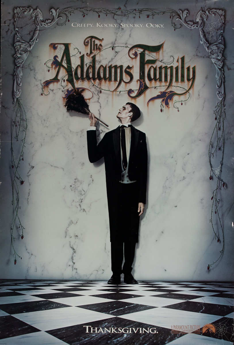 The Addams Family Original 1 Sheet Movie Poster