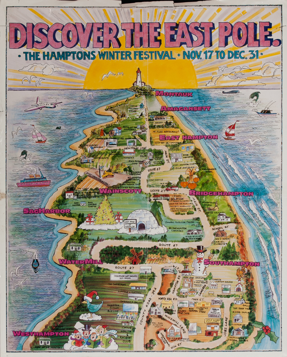 Discover the East Pole, The Hamptons Winter Festival Poster