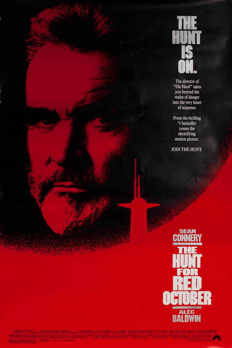 The Hunt for Red October, Original American 1 Sheet Movie Poster
