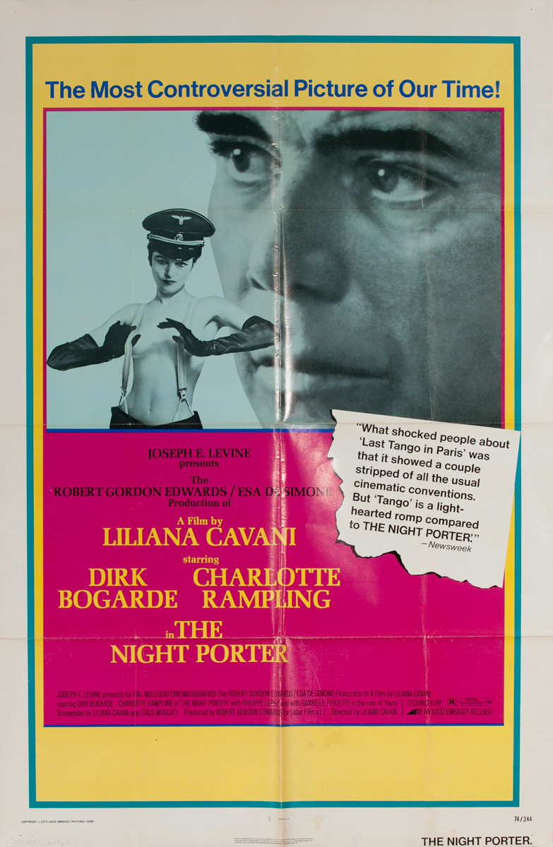 The Night Porter Original American 1 Sheet Movie Poster