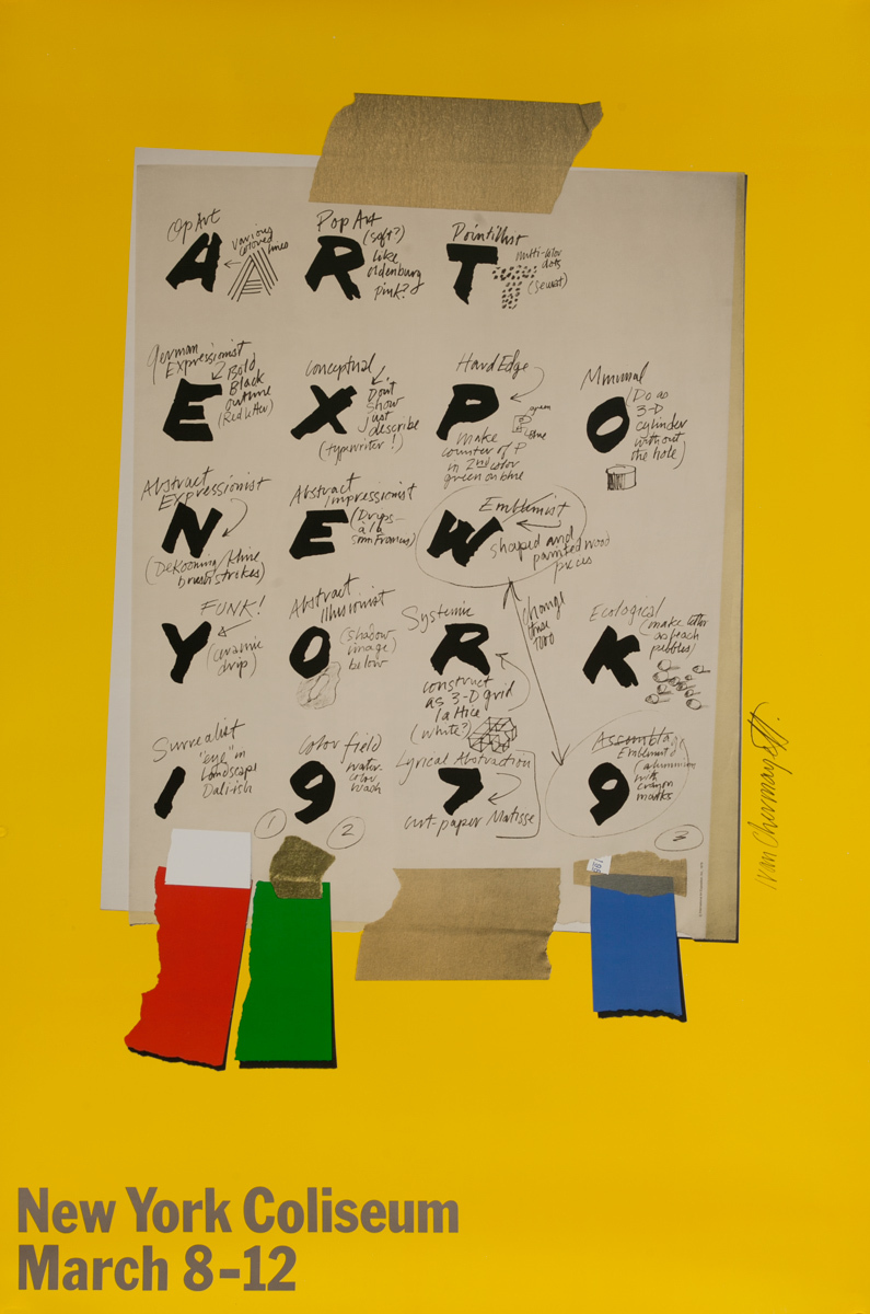 Original New York NYC Art Expo 1979 Poster