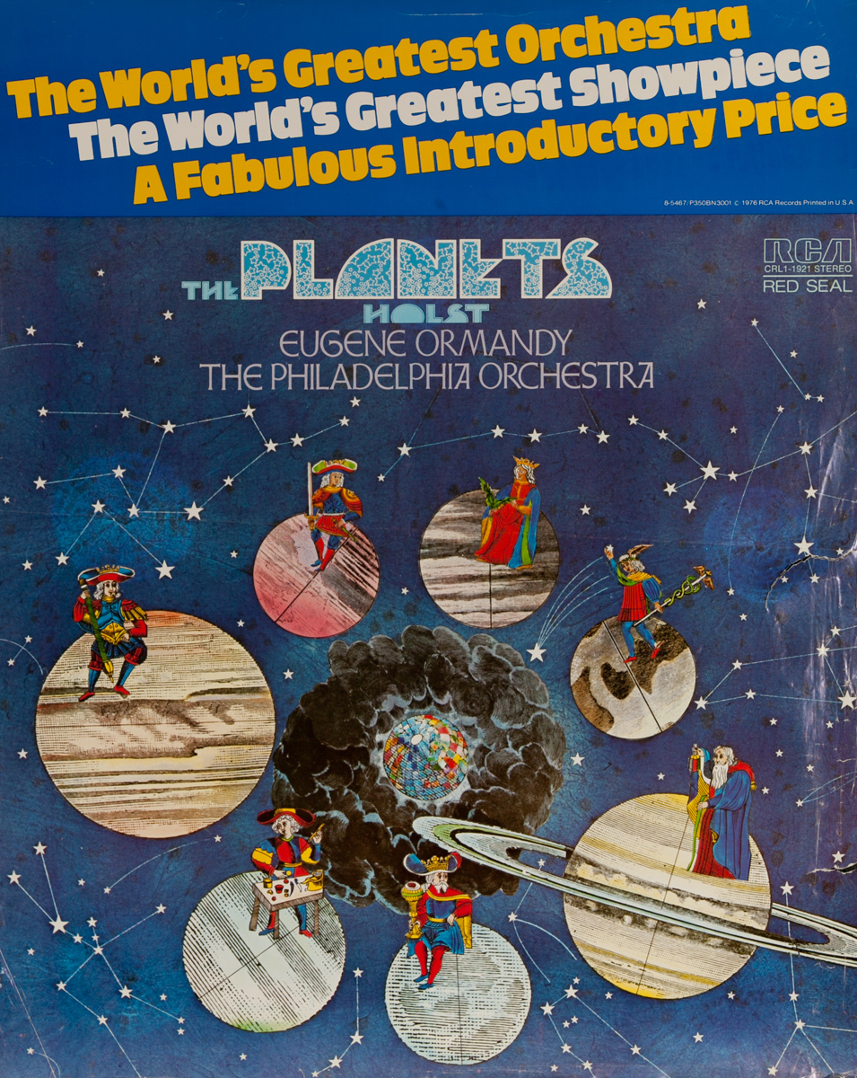 The Planets, The Philadelphia Orchestral Classical Music Concert Album Poster