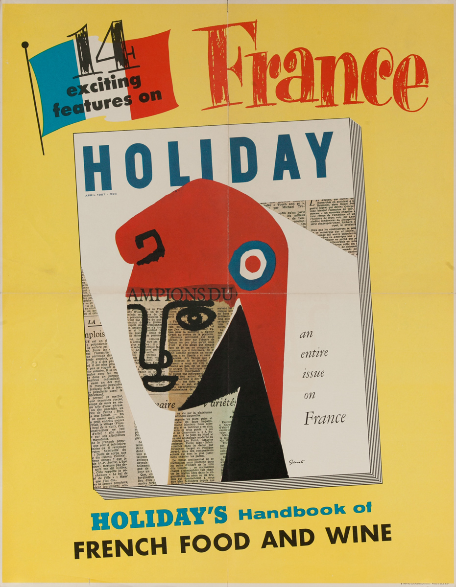 Holiday Magazine, April 1957, Original American Magazine Poster