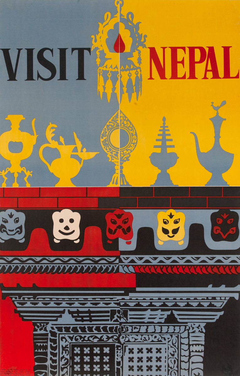 Visit Nepal, Original Travel Poster