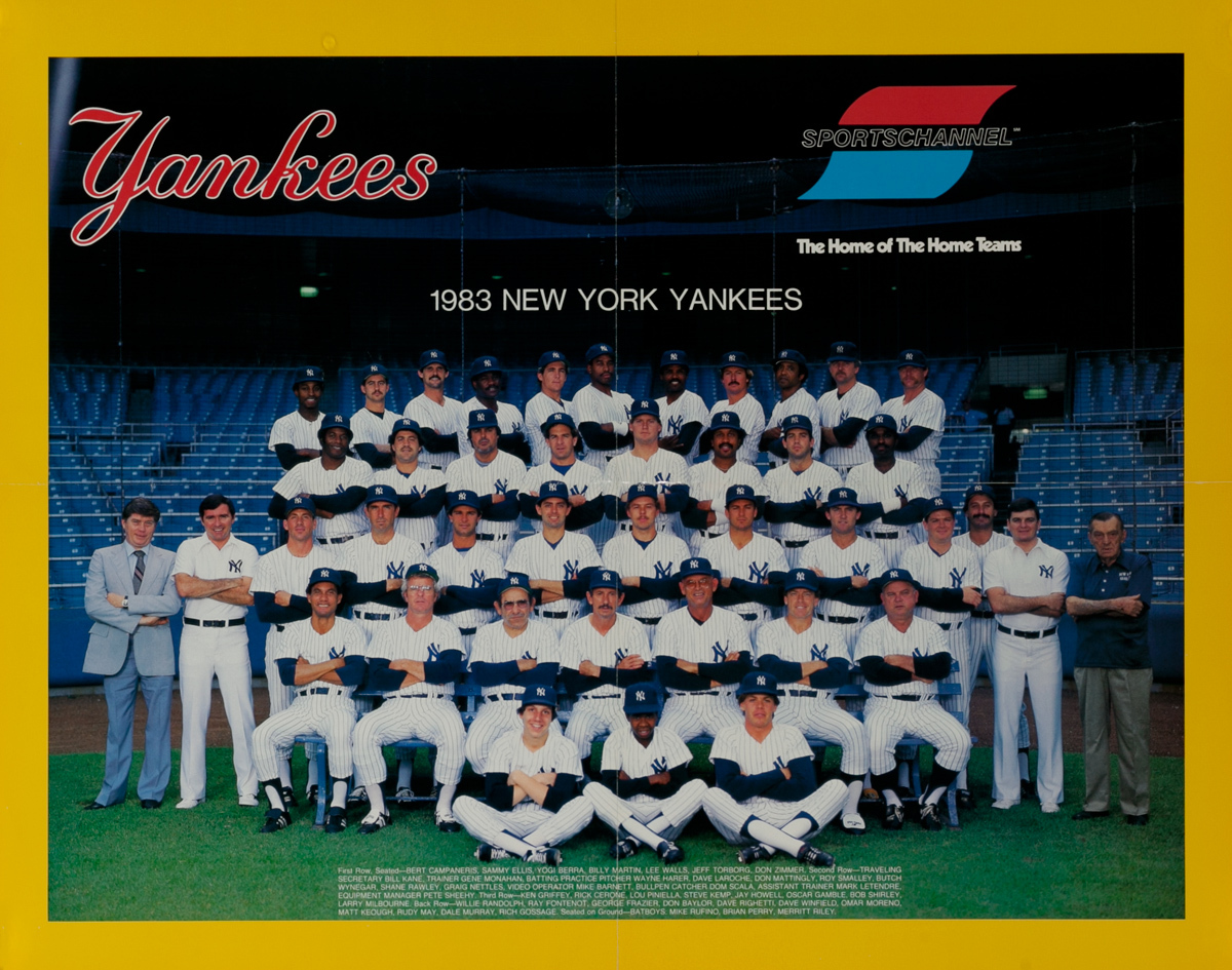 New York Yankees 1983, Sports Channel Poster