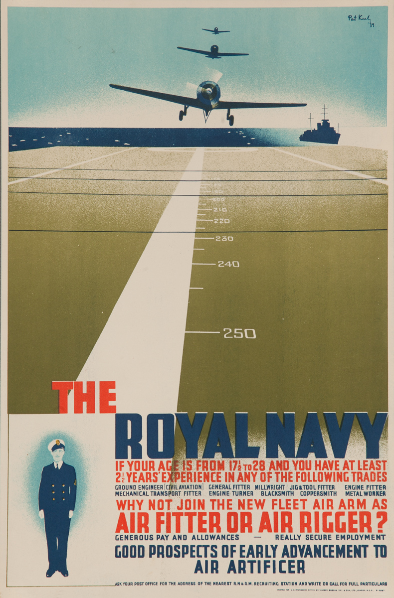 The Royal Navy, Original British WWII Recruiting Poster