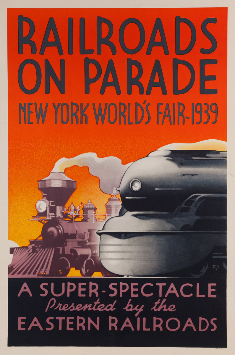 Railroads on Parade New York World's Fair - 1939 Original Poster