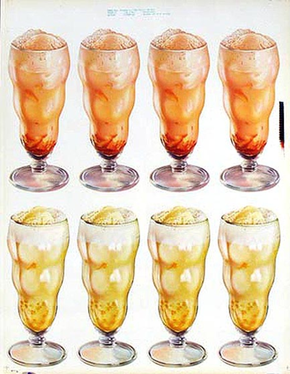 Vanilla Milk Shakes Original American Advertising Poster