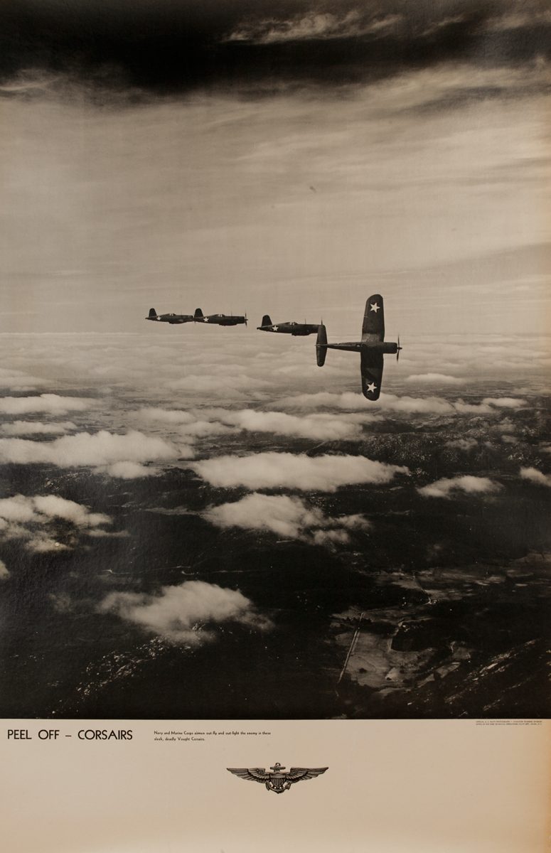 Peel Off - Corsairs, , Original American WWII Navy Recruiting Poster