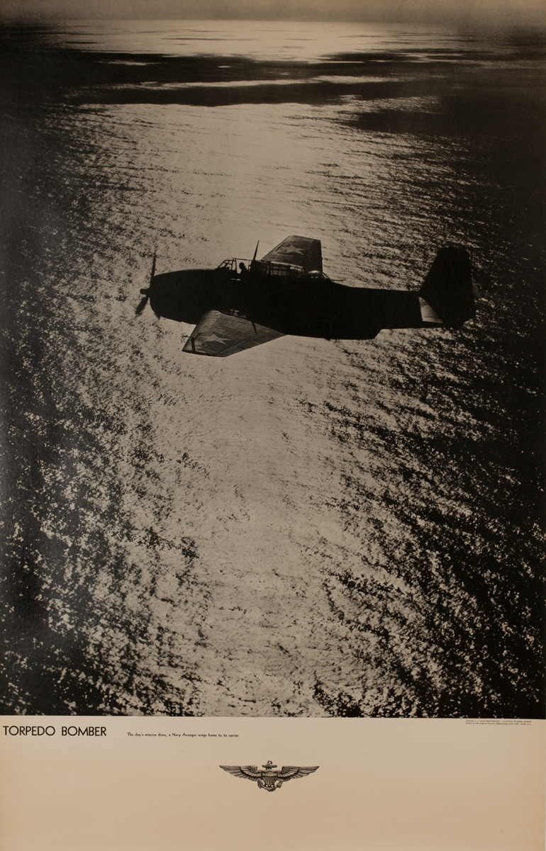 Torpedo Bombers, Original American WWII Navy Recruiting Poster