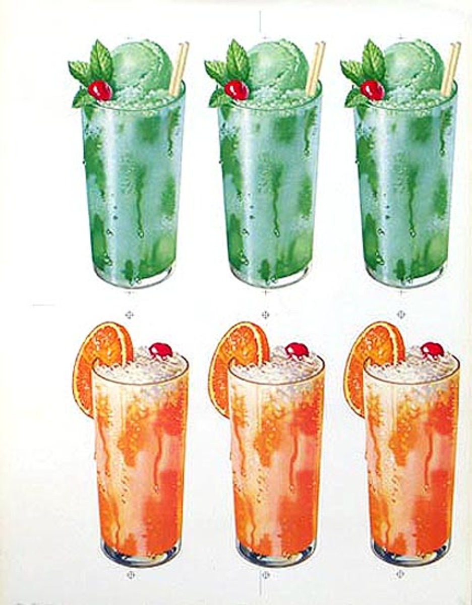 Orange Lime Sodas Original American Advertising Poster