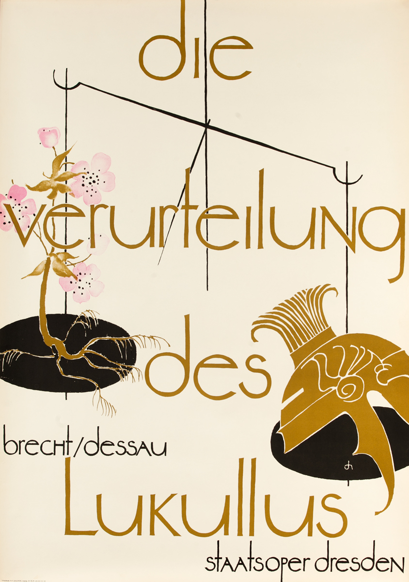 Die Verurteilung des Lukullus, The Trial of Lucullus, Original German Opera Poster