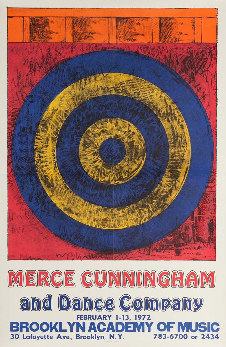 Merce Cunningham and Dance Company, Brooklyn Academy of Music Original Poster