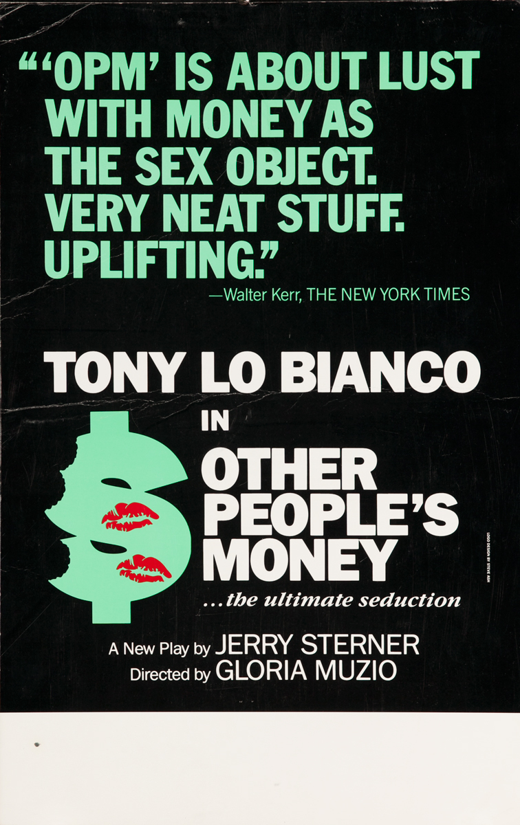 Other People's Money, Original Theater Poster